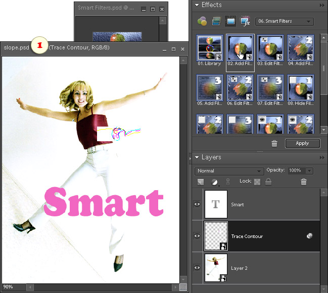 Applying smart filter