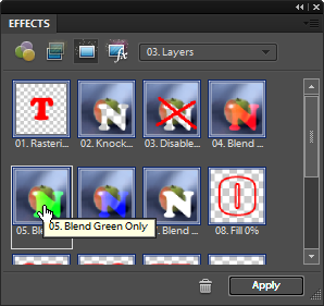 Blending Blue and Red channels only