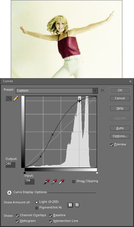 Curves dialog