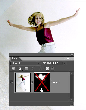 Click mask thumbnail to enable layer mask