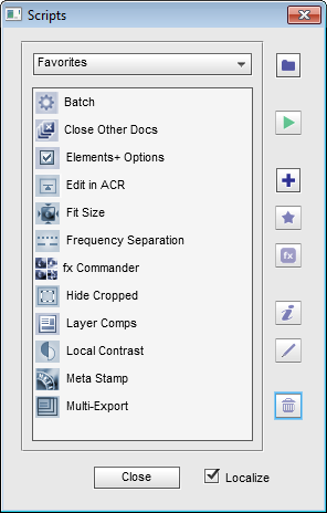 Choosing script category
