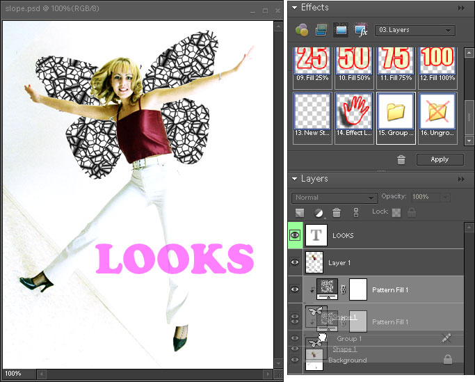 Adding layers into layer group