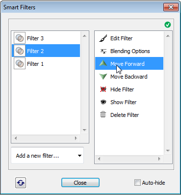 Smart Filters window