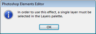 Multiple Layers Selected“ alert